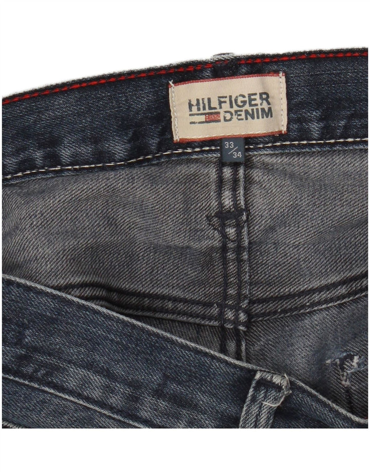 Tommy Hilfiger Herre Slim Jeans W33 L34 Marineblå