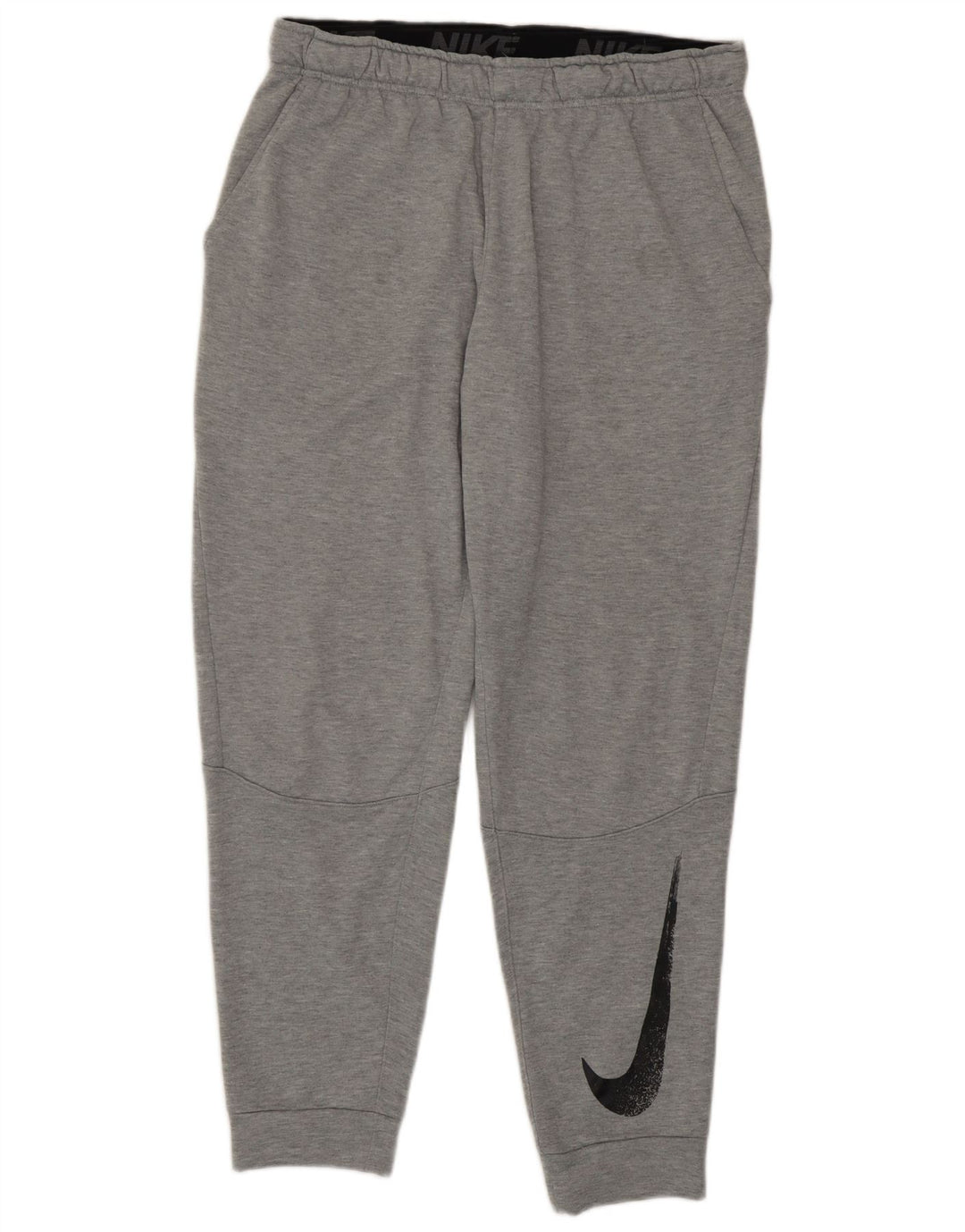 Nike Herre Dri Fit Grafisk træningsdragt Bukser Joggers Large Grå Polyester