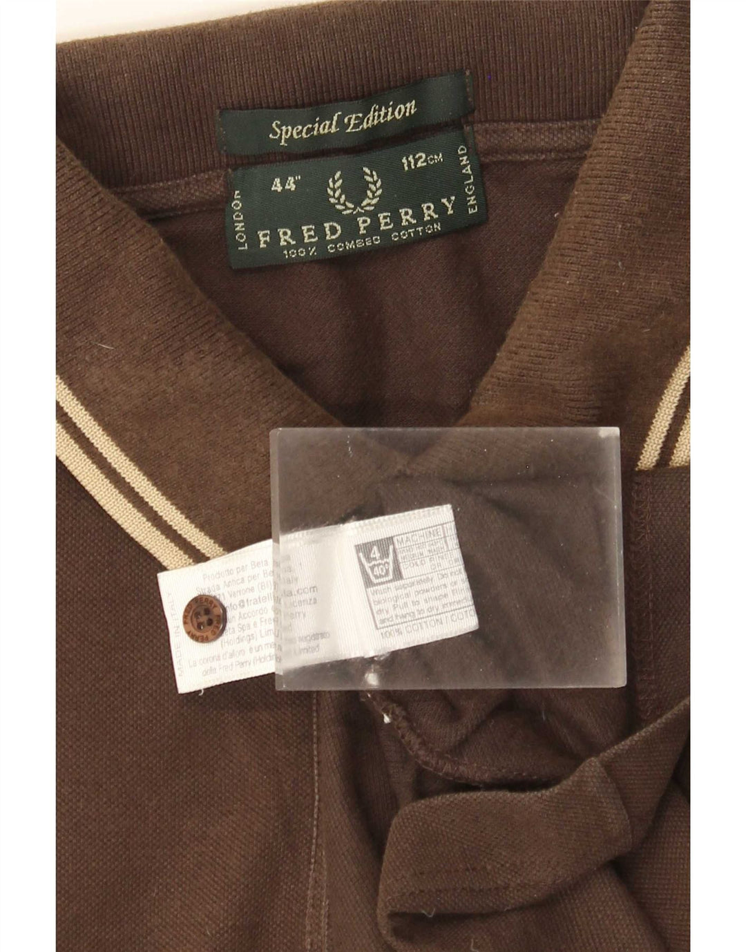Fred Perry Herre Special Edition Polo Shirt Stor brun bomuld