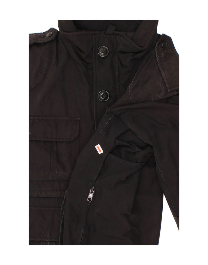 BLAUER Boys Utility Jacket 14-15 Years Large Black Polyester Vintage Blauer and Second-Hand Blauer from Messina Hembry 