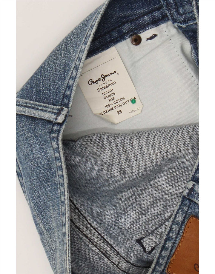 PEPE Jeans Dame Lige W28 L34 Blå Bomuld