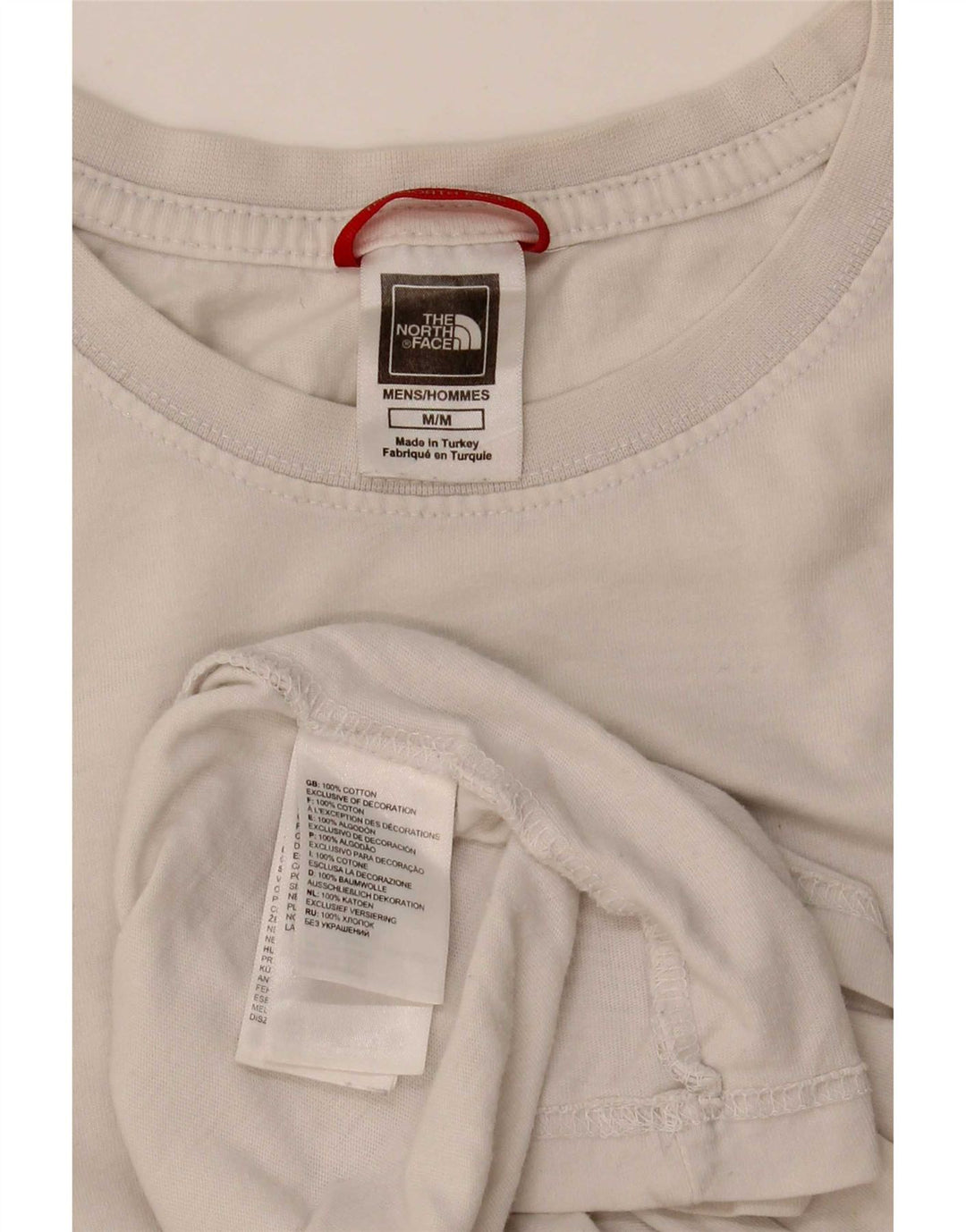 The North Face Herre grafisk T-shirt Top Medium Hvid Bomuld