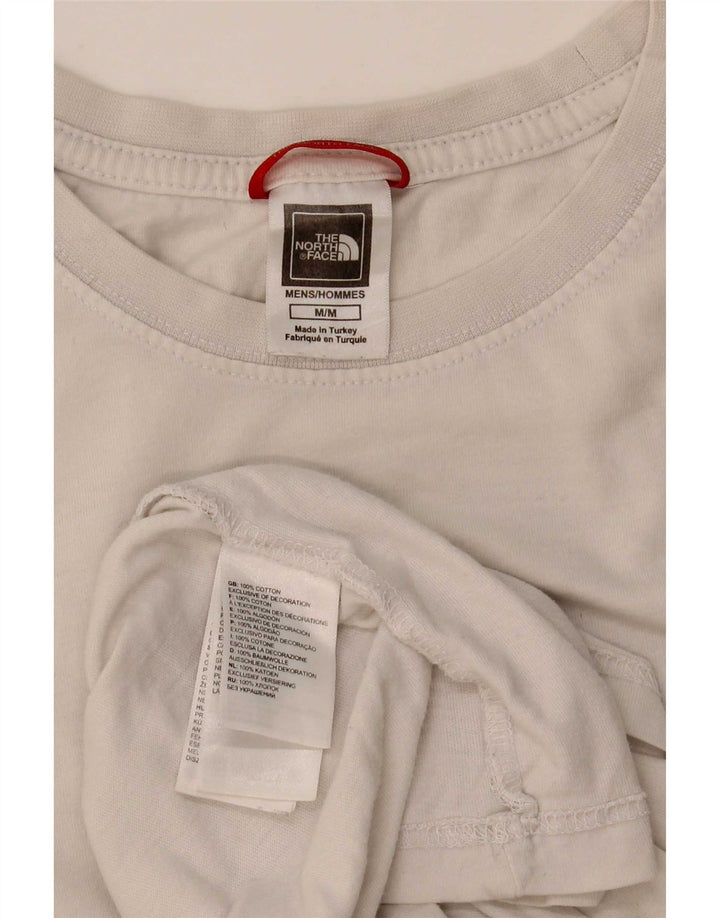 The North Face Herre grafisk T-shirt Top Medium Hvid Bomuld