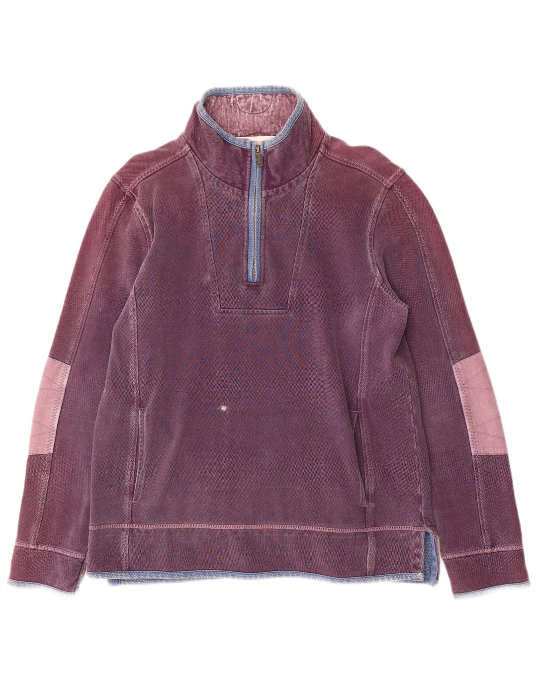 Fedt ansigt til mænd med lynlås-sweatshirt Jumper medium lilla bomuld