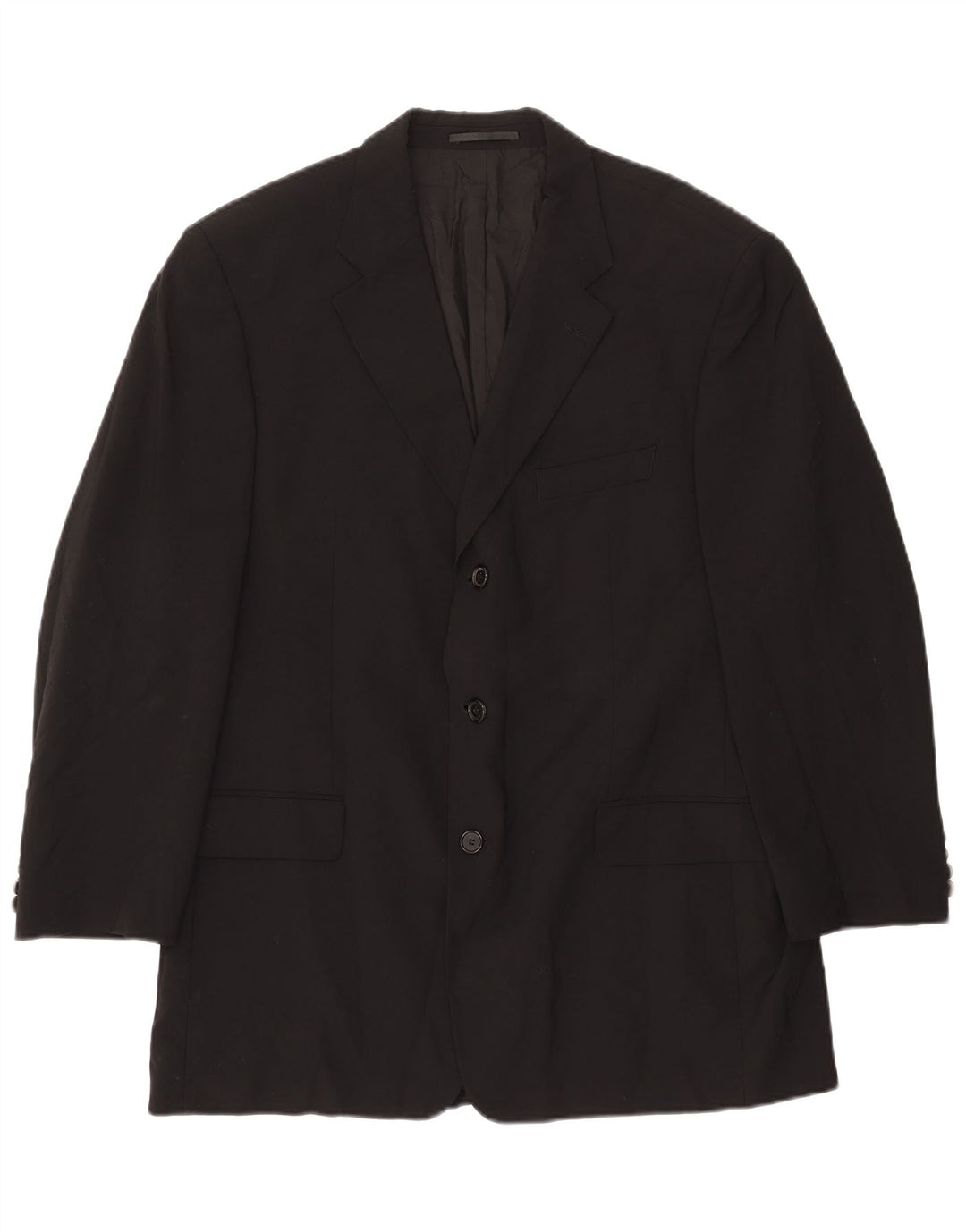 HUGO BOSS Herre 3-knaps blazerjakke EU 54 2XL Sort Uld