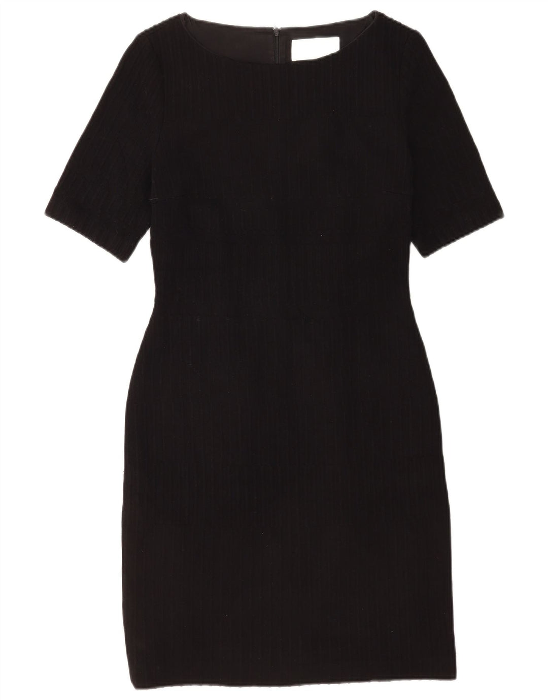 Hugo Boss Dame Skede Kjole UK 12 Medium Sort Stribet