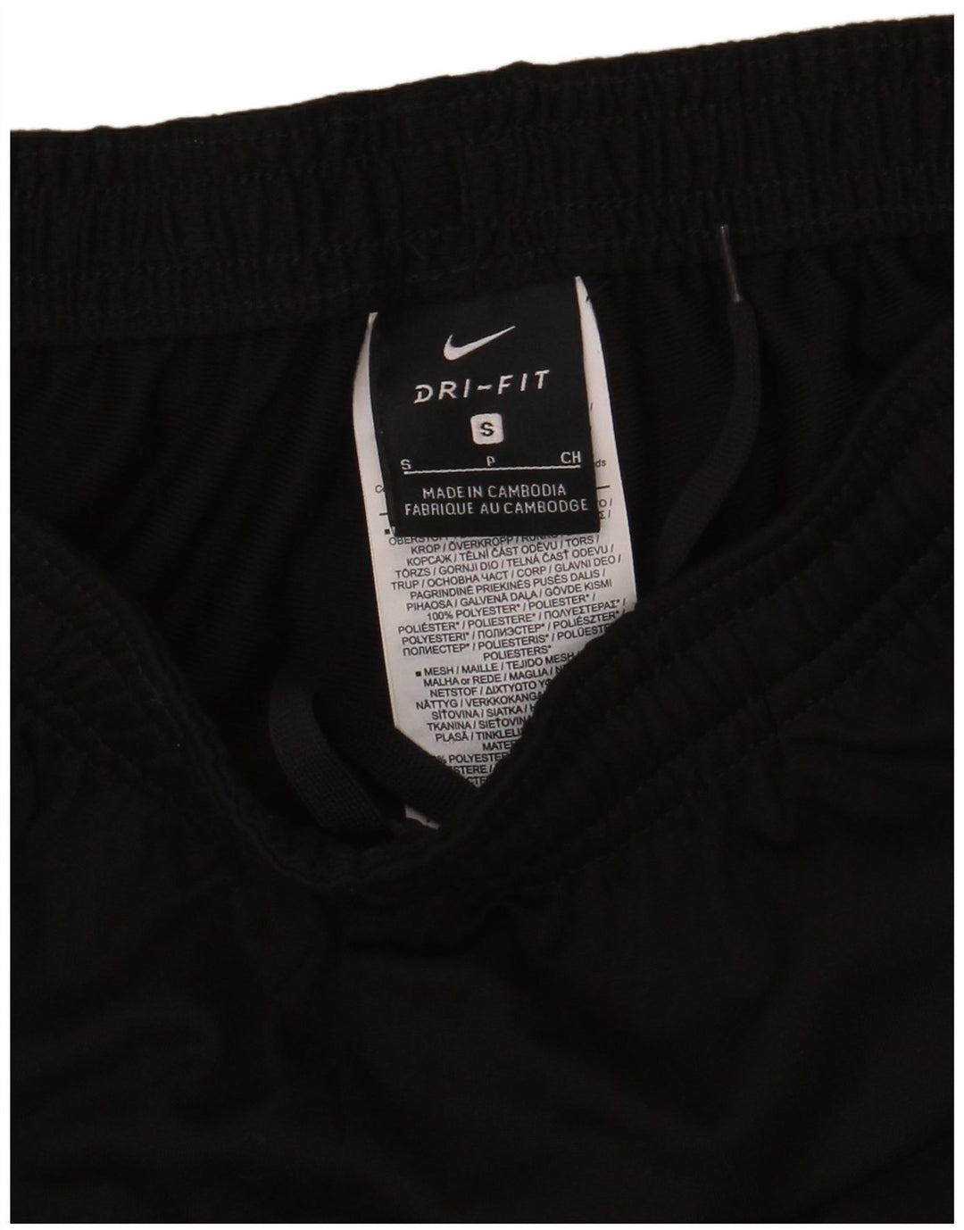 Nike Herre Dri Fit træningsdragt Bukser Small Black Colourblock Polyester