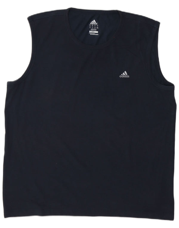 Adidas Herre Clima 365 Vest Top XL Marineblå Bomuld