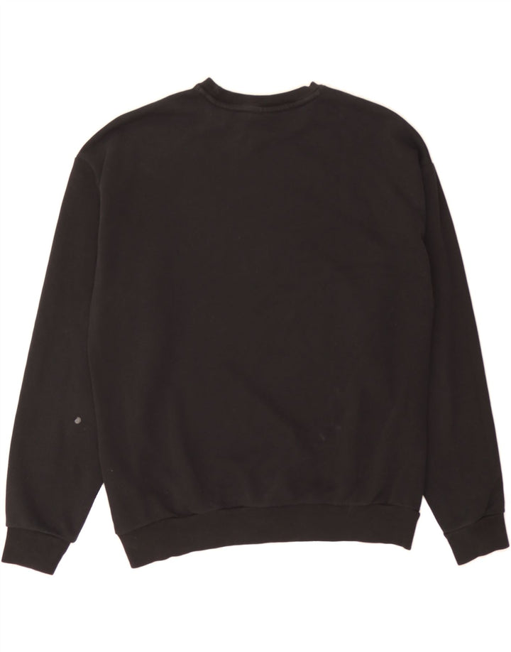 PUMA Womens Graphic Sweatshirt Jumper UK 14 Large Black Polyester Vintage Puma and Second-Hand Puma from Messina Hembry 