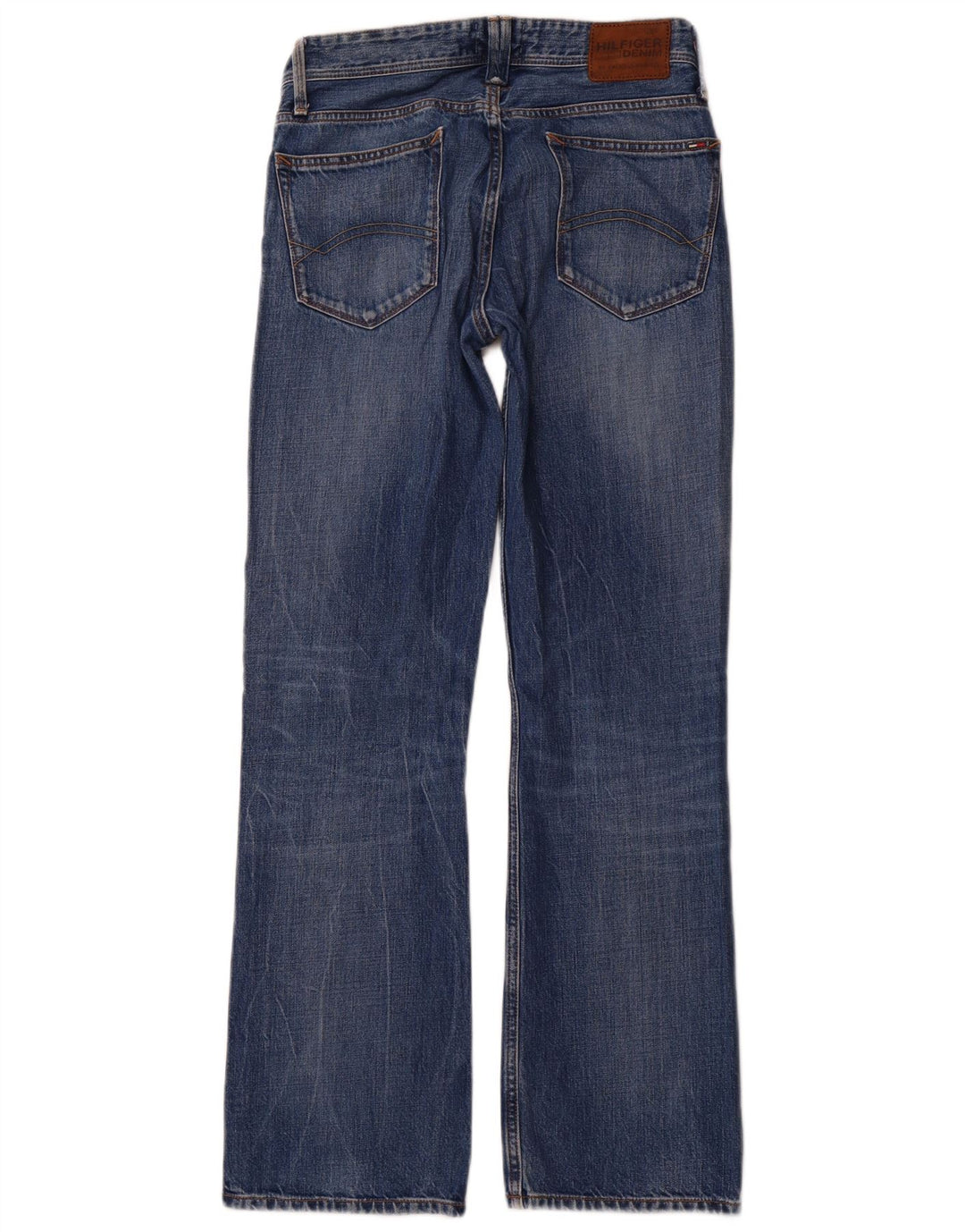 TOMMY HILFIGER Straight jeans til mænd W30 L32 blå bomuld