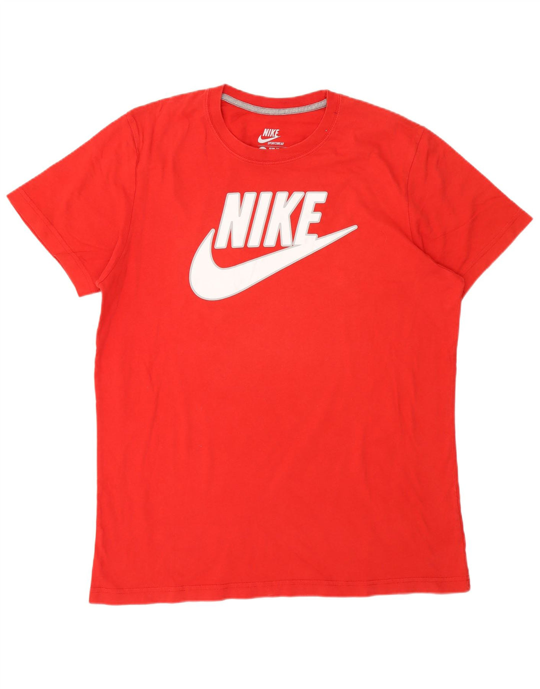 Nike Herre Slim Fit Grafisk T-Shirt Top XL Rød