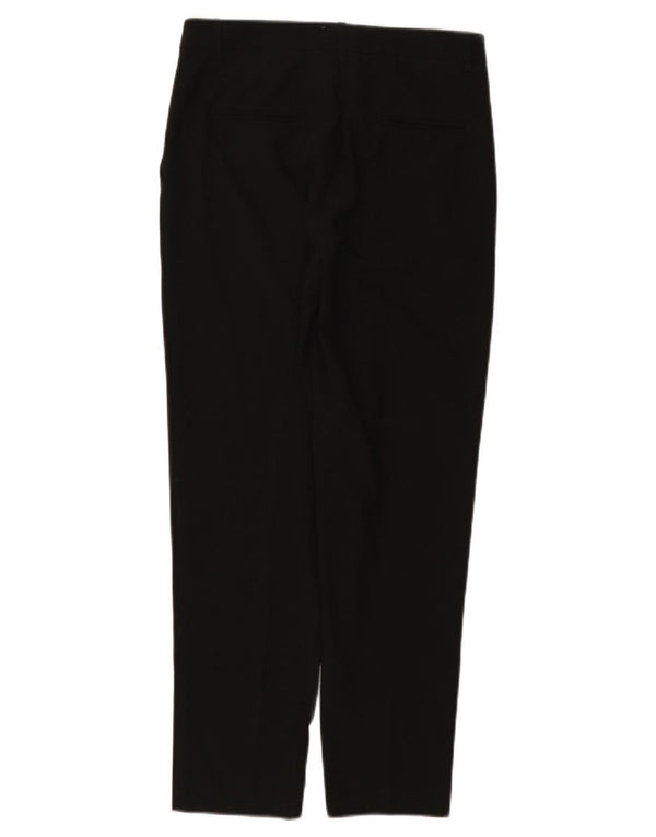 Benetton Womens tilspidsede Chinobukser UK 10 Small W28 L27 Black Polyester