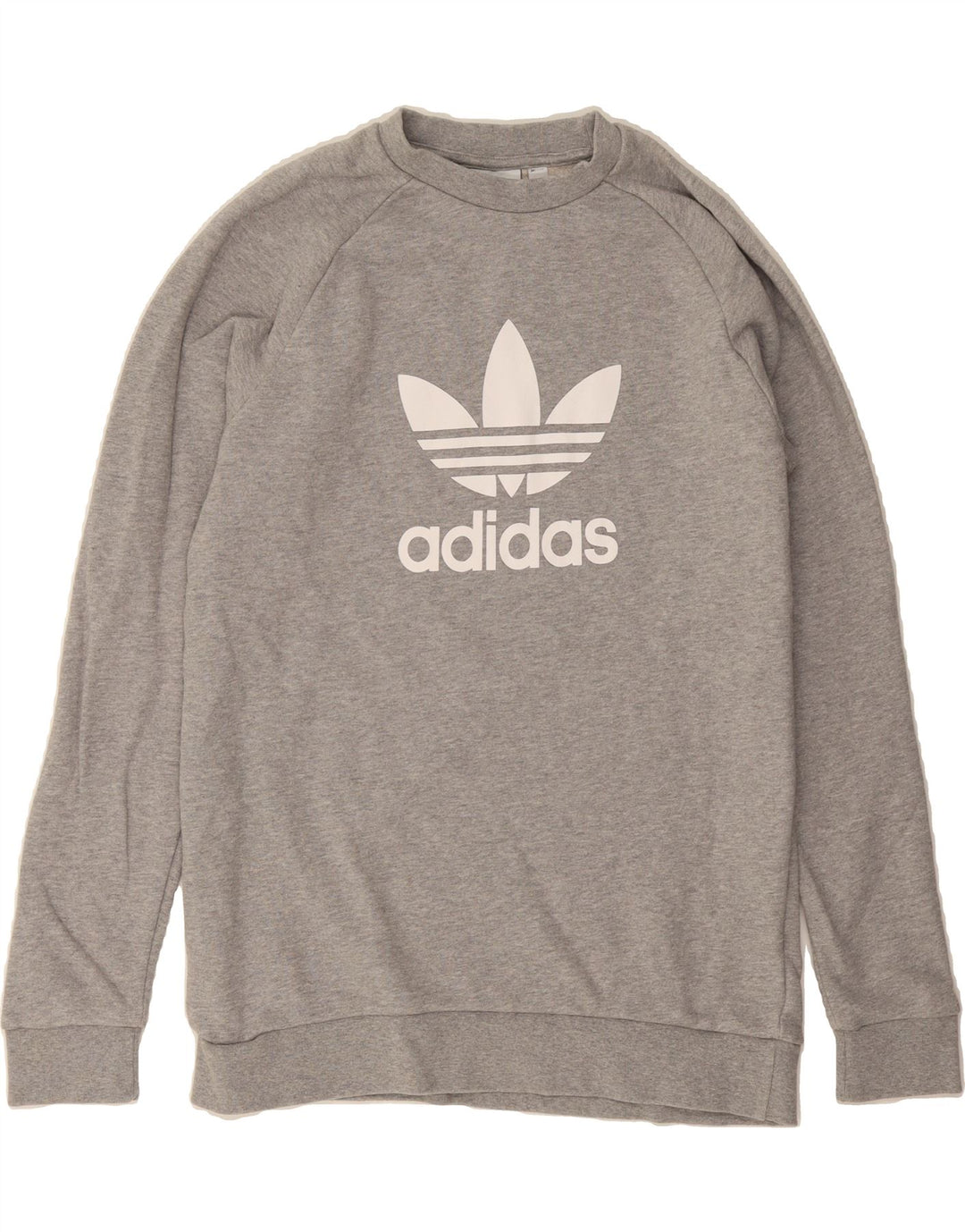 ADIDAS Mens Graphic Sweatshirt Jumper Medium Grey Cotton Vintage Adidas and Second-Hand Adidas from Messina Hembry 