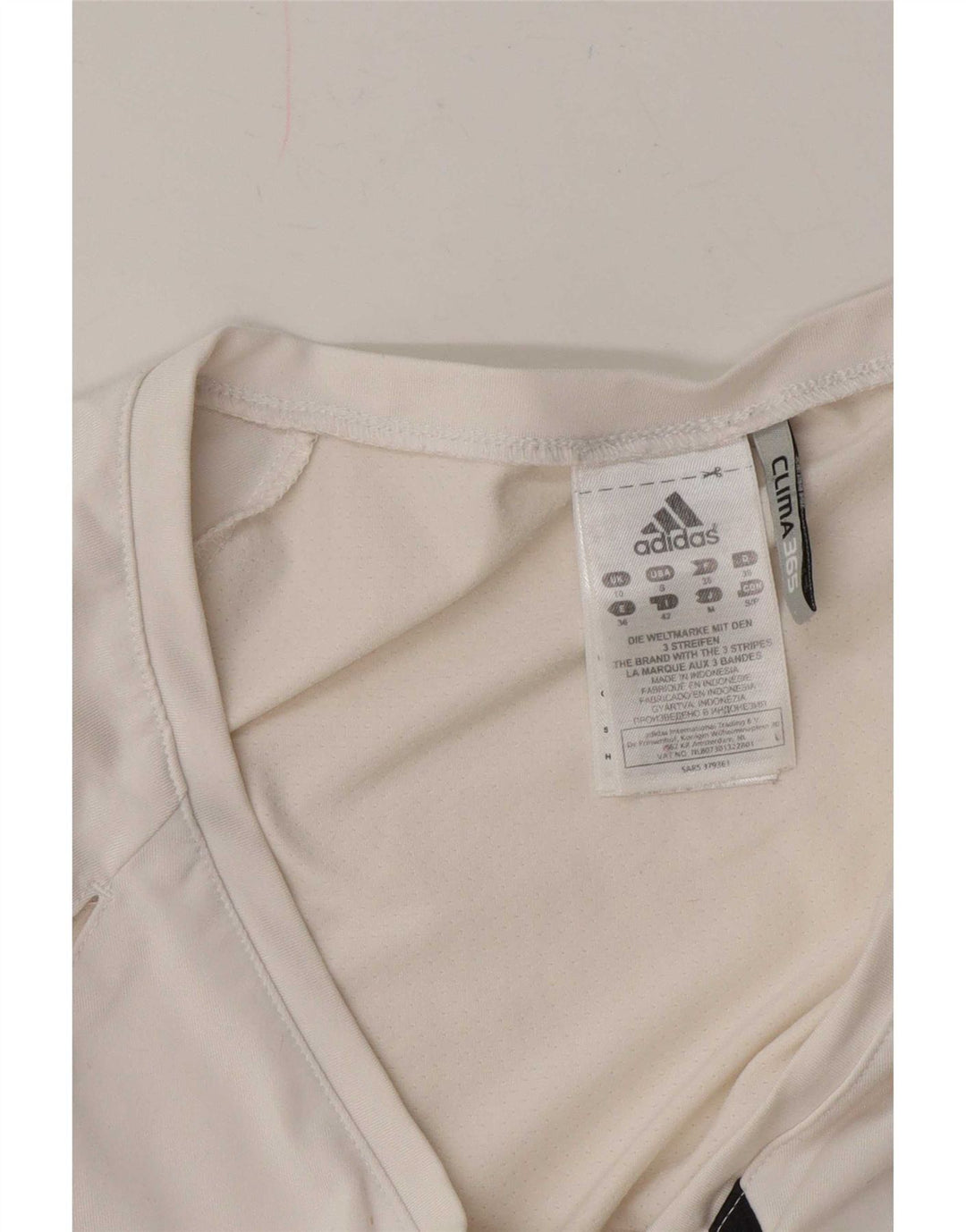 Adidas Dame Clima 365 T-Shirt Top UK 10 Small White Polyester