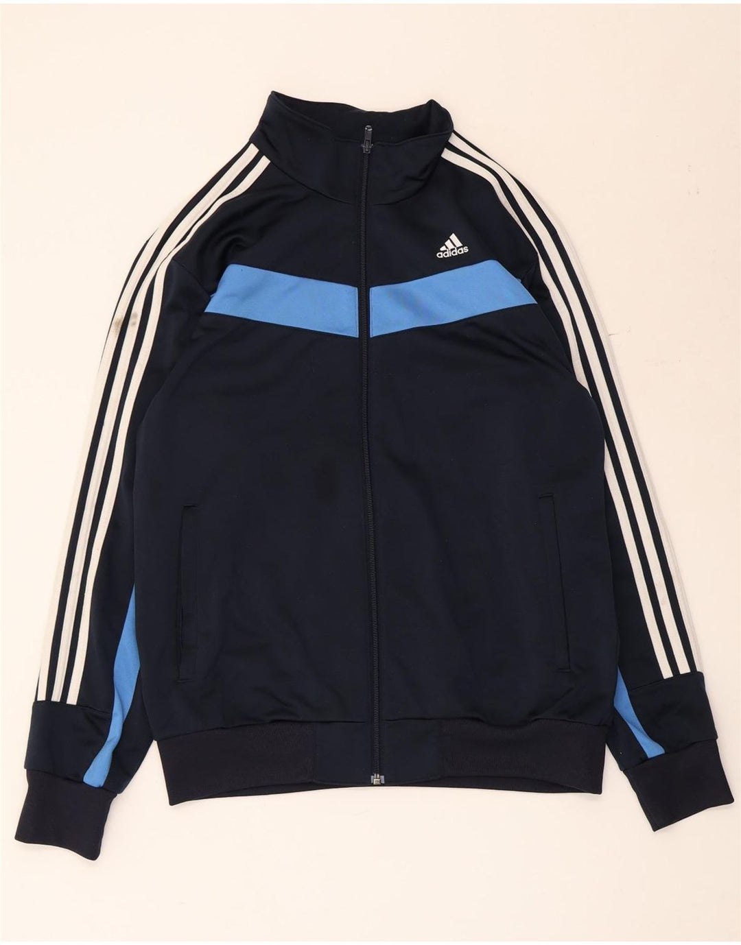 Adidas Træningsdragt til mænd Topjakke Medium Marineblå Colourblock Polyester