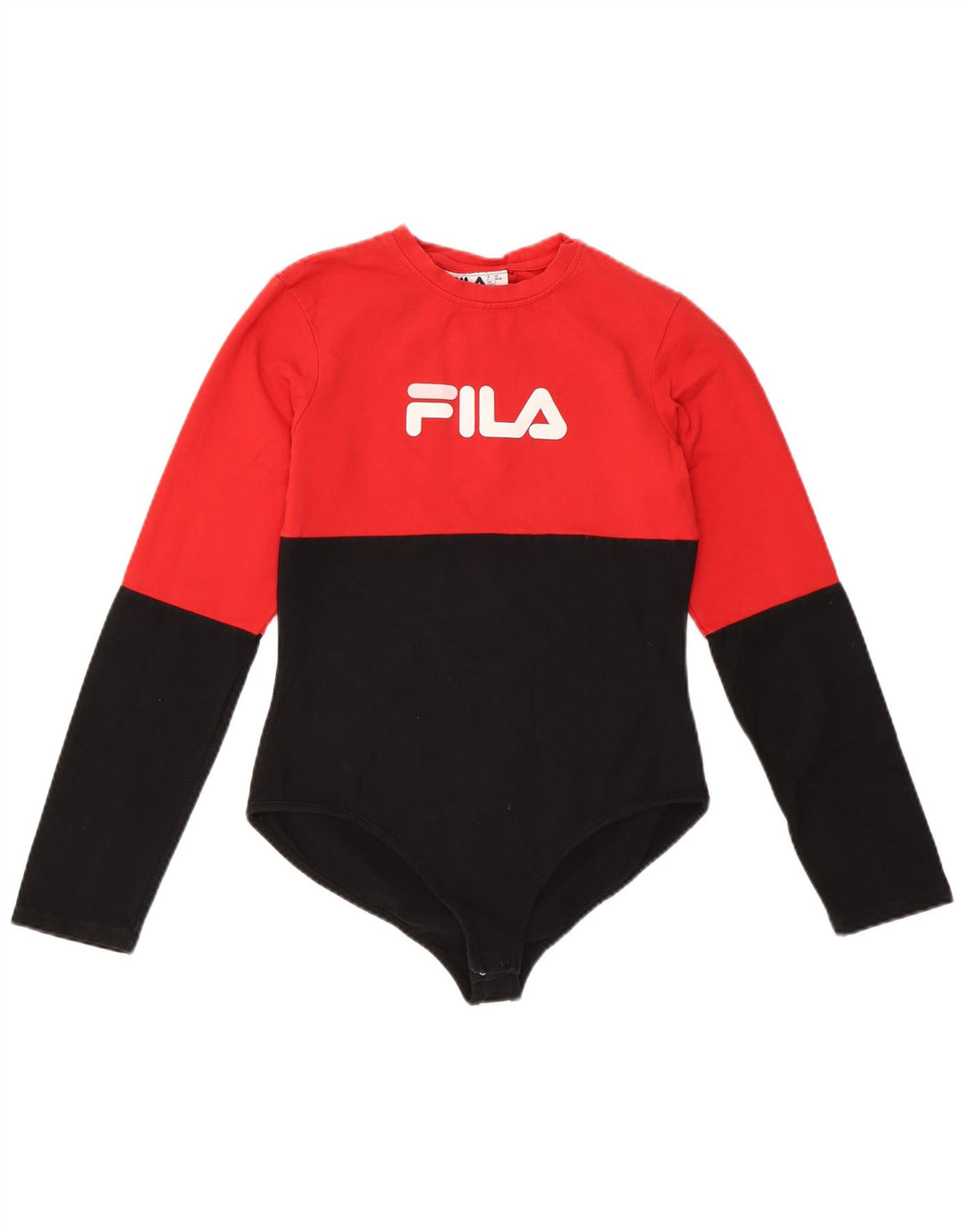 FILA Grafisk bodysuit til kvinder UK 14 Stor flerfarvet farveblok
