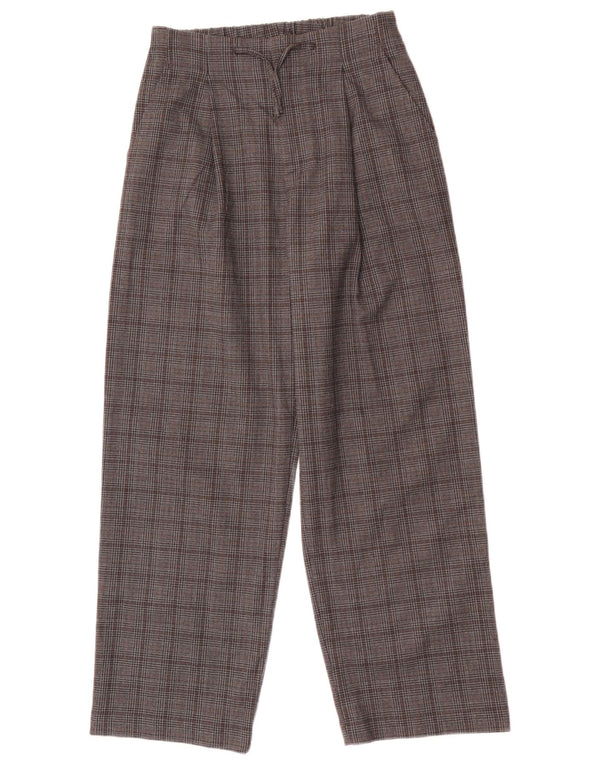 Zara Piger Loose Fit Chinobukser 13-14 år W25 L26 Grå Houndstooth