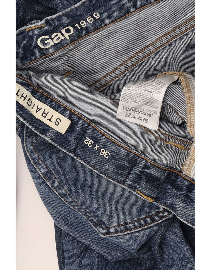 Gap lige damejeans W36 L32 blå bomuld