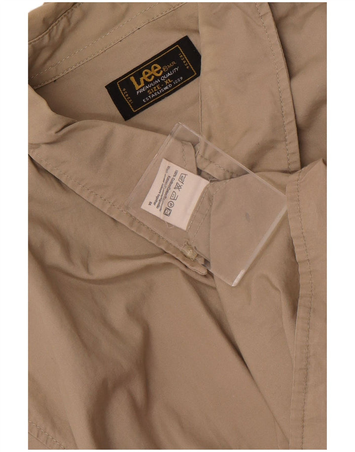 Lee Herreskjorte XL Beige Bomuld