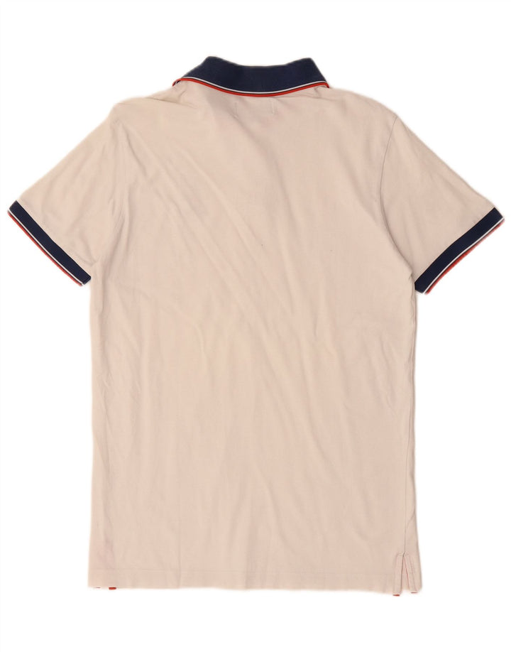 AUSTRALIAN L'ALPINA Poloshirt til mænd IT 52 Stor råhvid bomuld