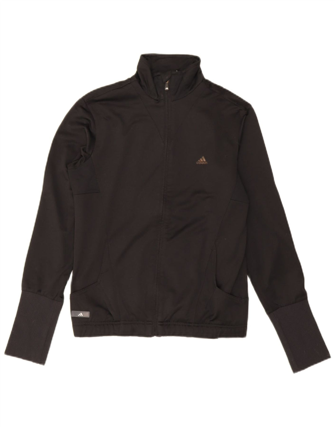 Adidas træningsdragt topjakke til kvinder UK 12 Medium Sort Polyester