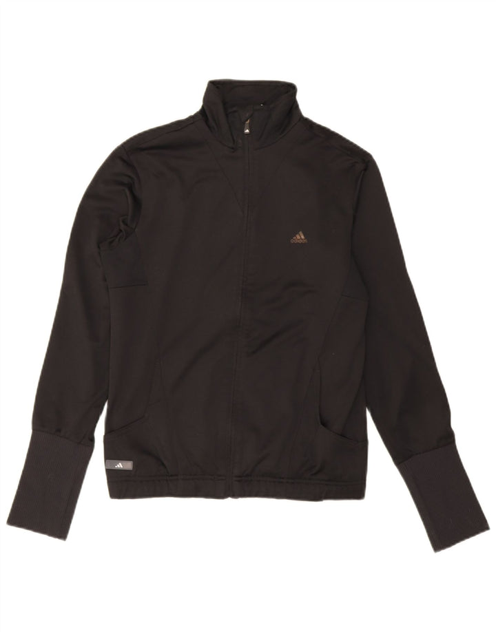 Adidas træningsdragt topjakke til kvinder UK 12 Medium Sort Polyester