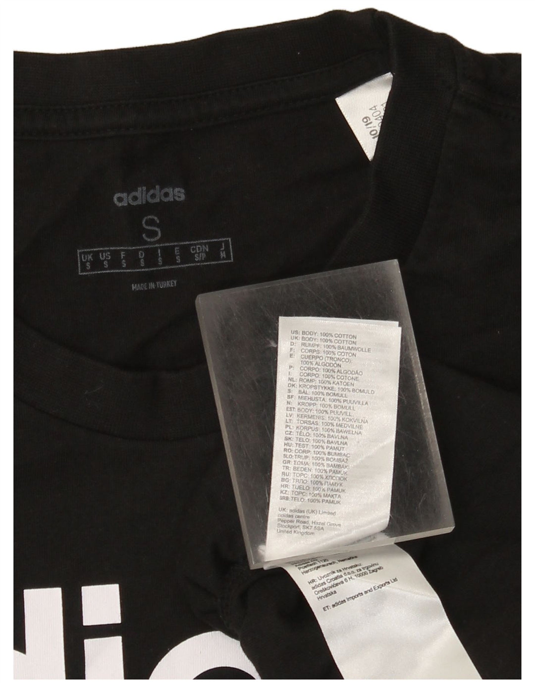 Adidas Herre grafisk T-shirt top lille sort bomuld