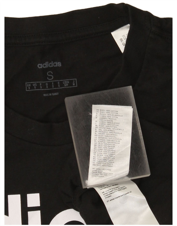 Adidas Herre grafisk T-shirt top lille sort bomuld