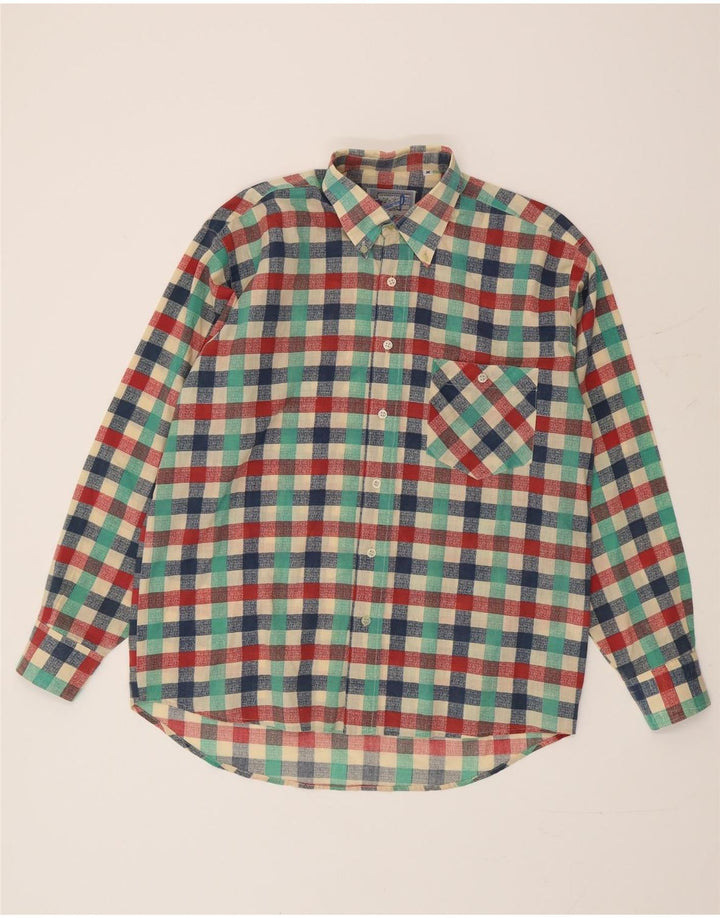 Vintage herreskjorte medium flerfarvet ternet