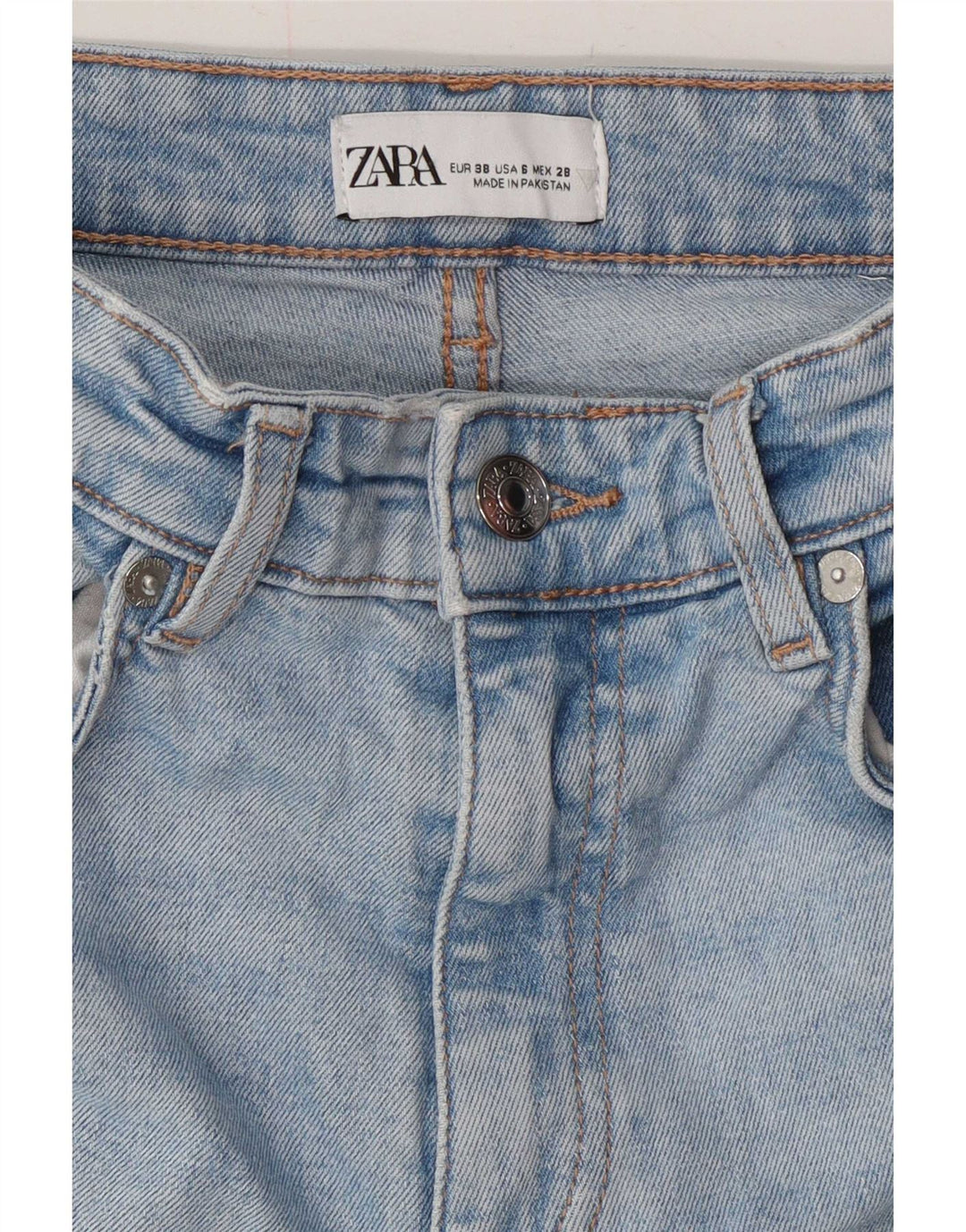 Zara Dame Bootcut Jeans EU 38 Small W28 L25 Blå