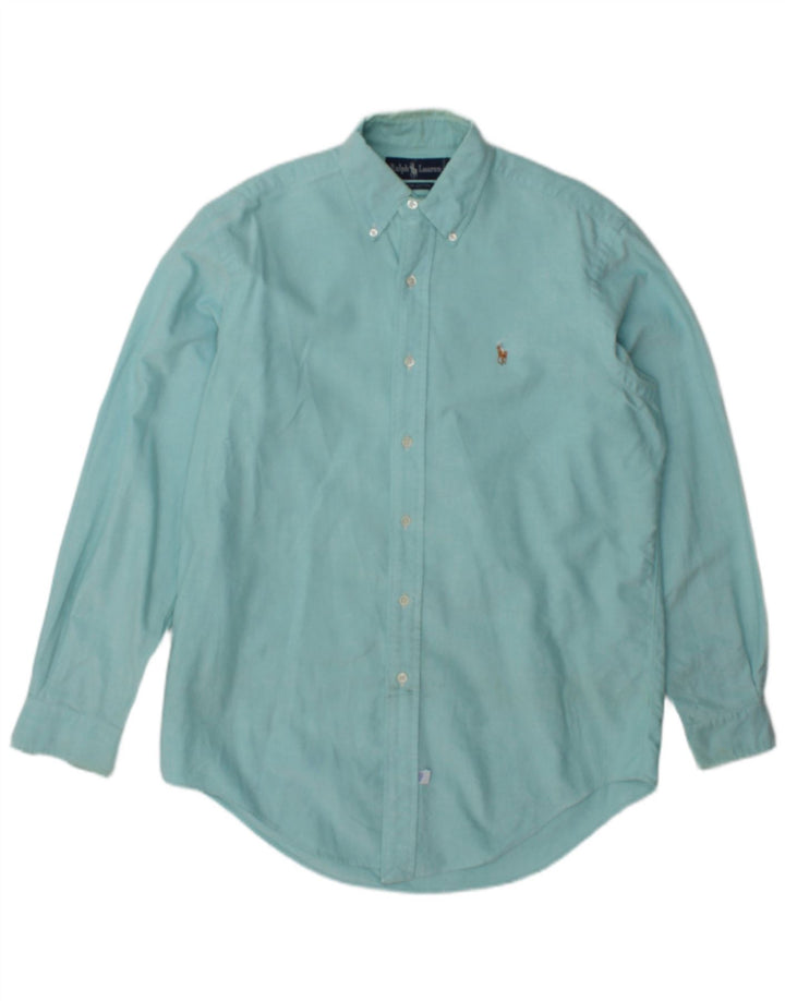 Ralph Lauren herreskjorte str. 15 1/2 Medium turkis bomuld