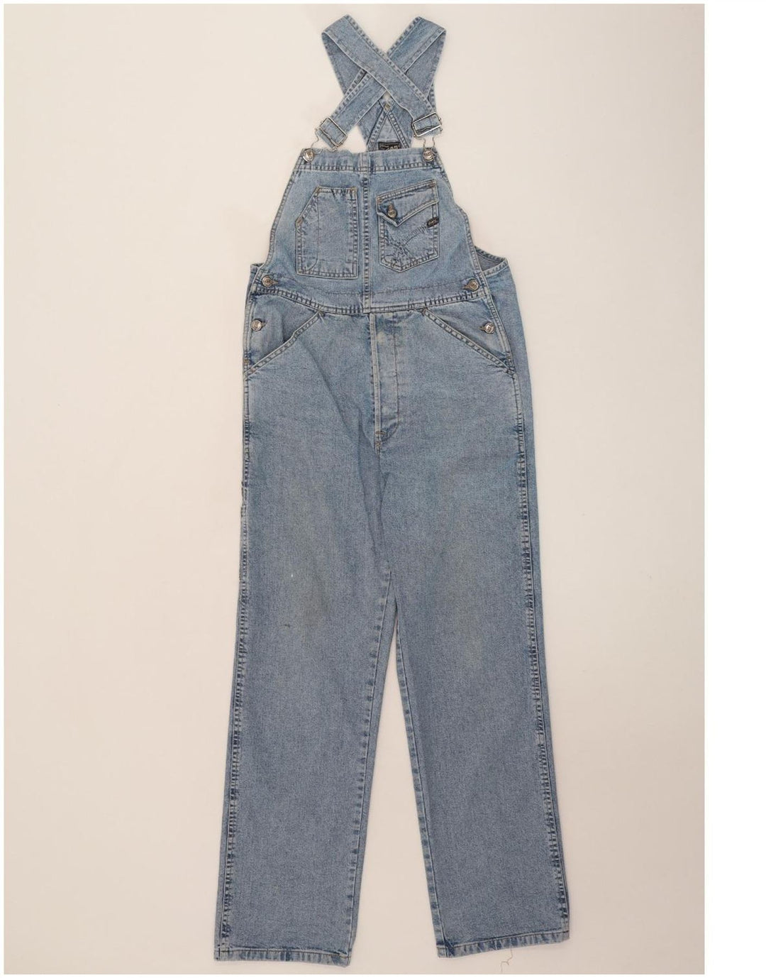 Gas Herre Cargo Dungarees Jeans Medium W34 L31 Blå Bomuld