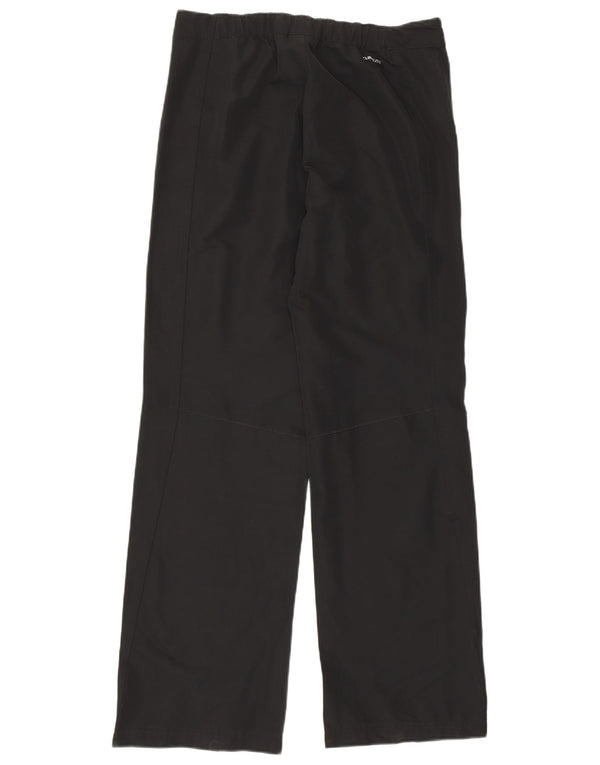 Adidas lige bukser til kvinder UK 12 Medium W30 L31 Sort polyester