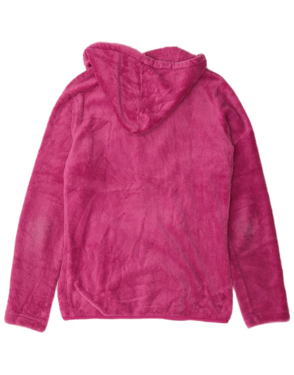 Brugi dame fleecejakke med hætte UK 16 Large Pink Polyester