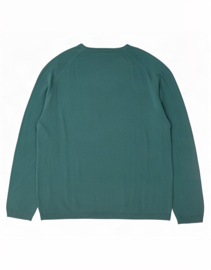 Marks & Spencer Herre V-hals sweater XL Grøn Akryl