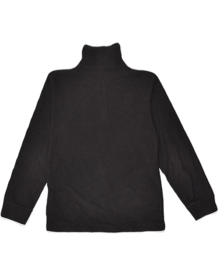 CHAMPION Boys Zip Neck Fleece Jumper 9-10 Years Medium Black Cotton | Vintage Champion | Thrift | Second-Hand Champion | Used Clothing | Messina Hembry 