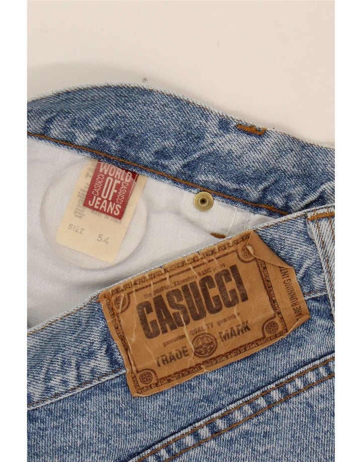 Casucci Straight Jeans til mænd W34 L30 blå bomuld