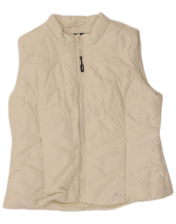 Hurley Womens Polstret Gilet UK 18 XL Off White Polyester