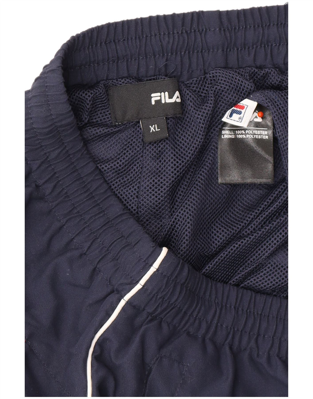 FILA Mens Tracksuit Trousers XL  Navy Blue Polyester