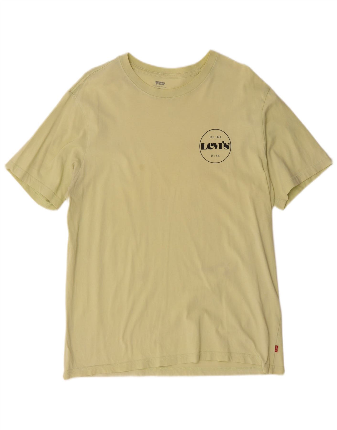 Levi's Herre afslappet T-shirt top mellem gul bomuld