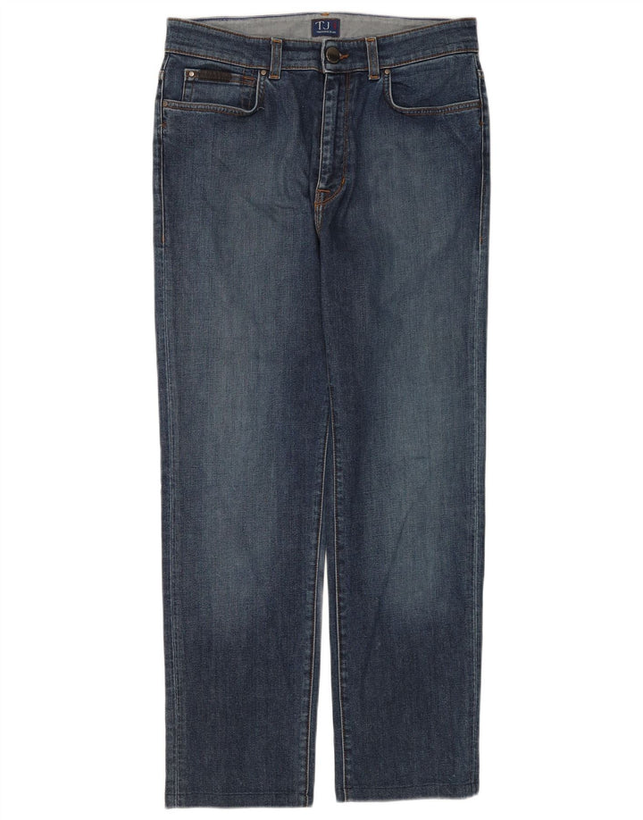 Trussardi Straight Jeans til mænd W32 L28 blå bomuld