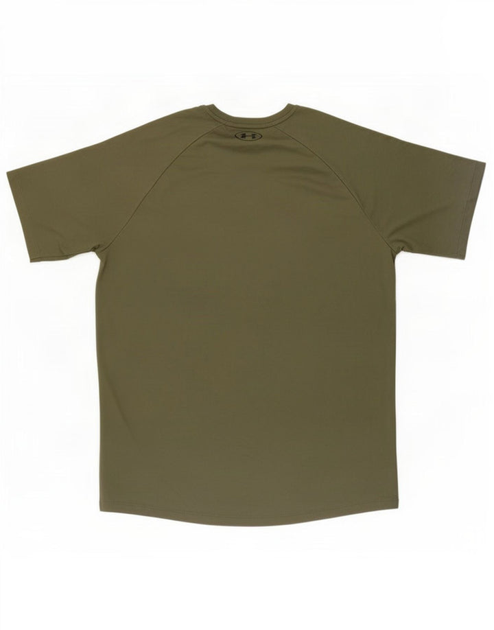 Under Armour Herre T-shirt Top Medium Green Tie Dye Polyester
