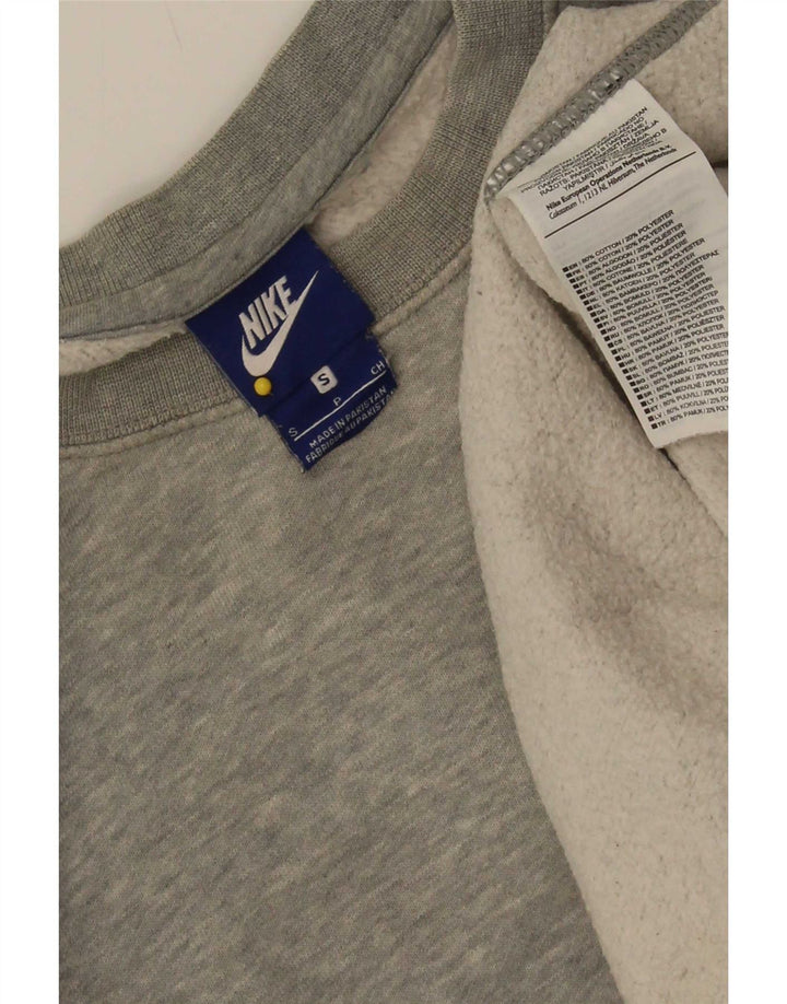 Nike Sweatshirt til mænd, lille grå flækket bomuld
