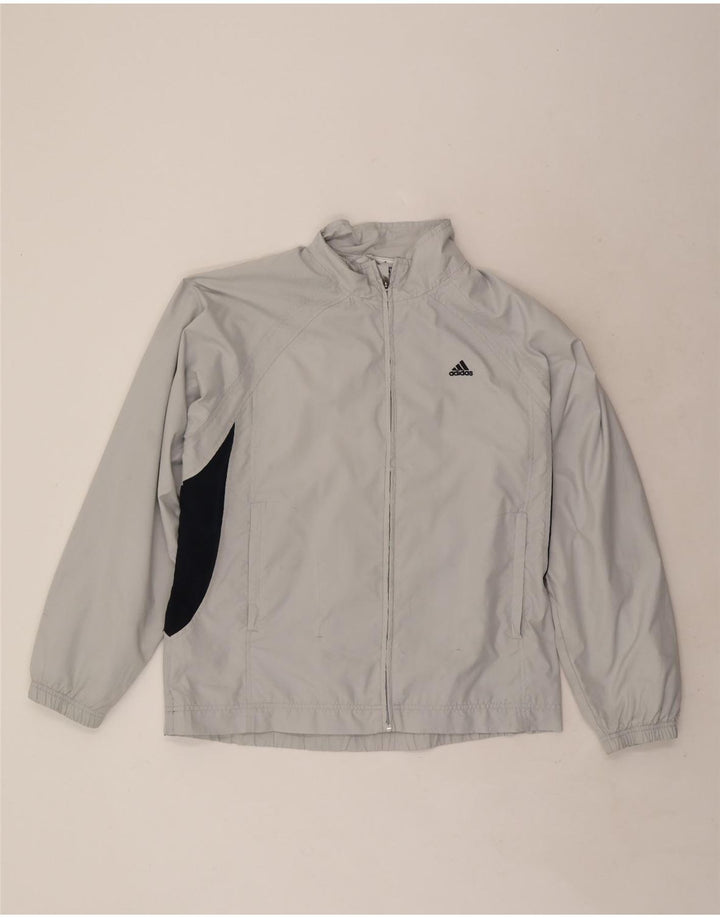 Adidas Træningsdragt til mænd Topjakke UK 40/42 Medium Grey Colourblock Polyester