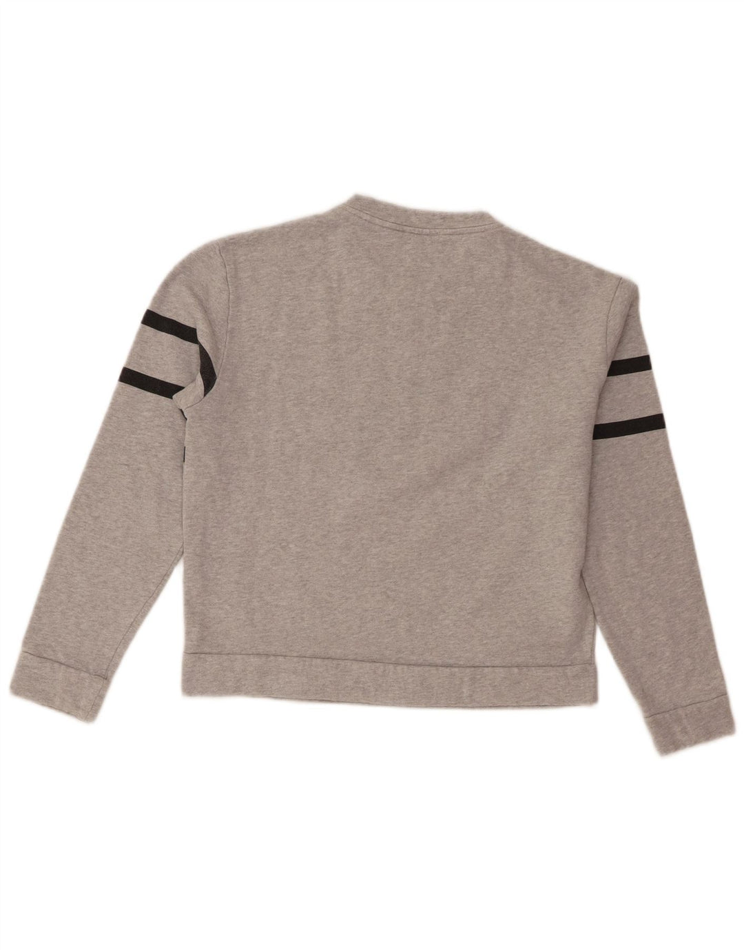 Emporio Armani Dame Crop Sweatshirt Jumper IT 44 Medium Grey Flecked