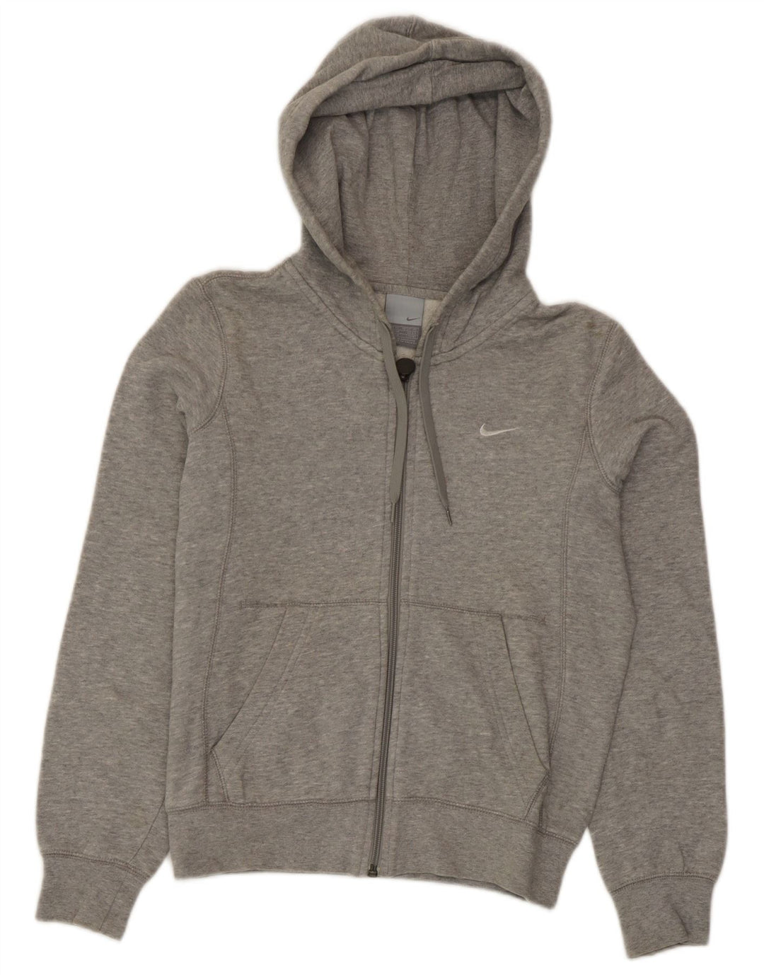 Nike oversized hættetrøje med lynlås til kvinder UK 6/8 XS Grå