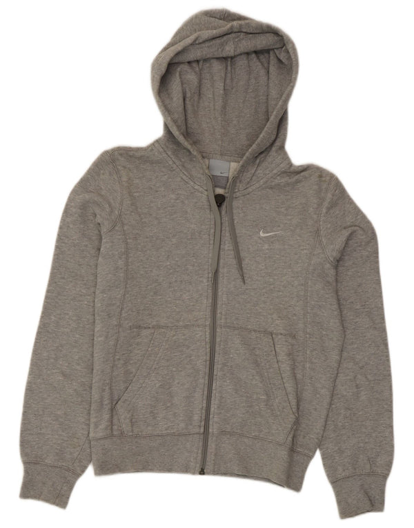 Nike oversized hættetrøje med lynlås til kvinder UK 6/8 XS Grå