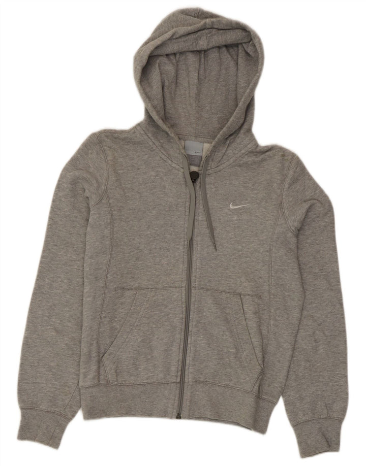 Nike oversized hættetrøje med lynlås til kvinder UK 6/8 XS Grå
