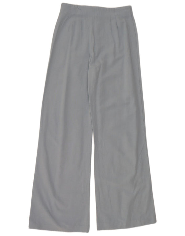 Zara Womens Casual Bukser med brede ben Små W26 L31 Blå