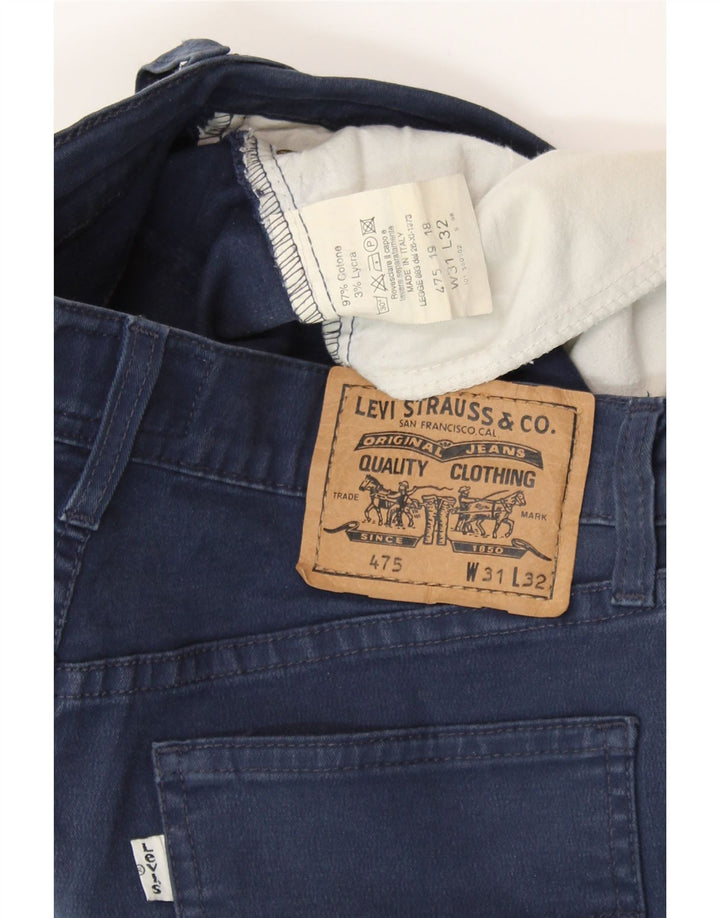 LEVI'S Lige jeans til kvinder W31 L27 Marineblå bomuld